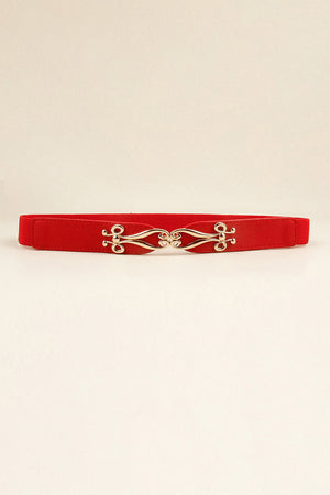 Alloy Buckle Elastic Belt