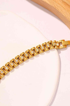 18K Gold-Plated Watch Band Bracelet