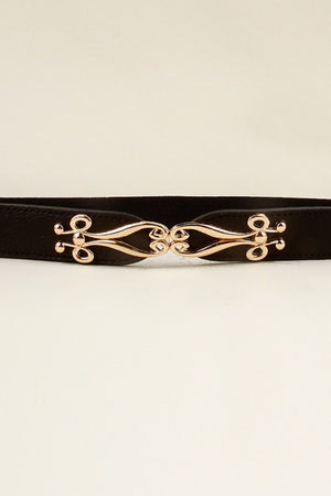 Alloy Buckle Elastic Belt