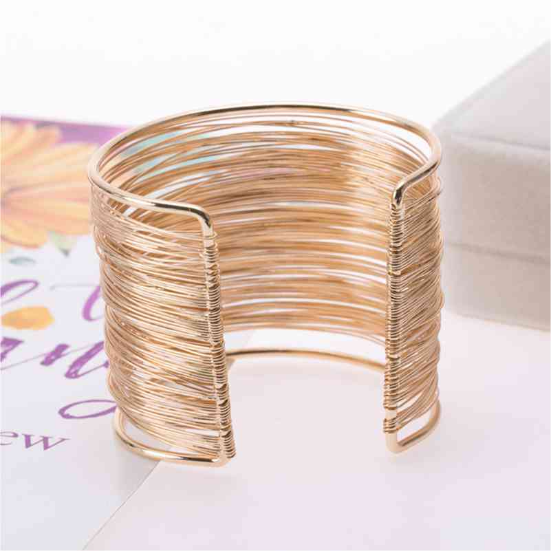 Alloy Layered Cuff Bracelet