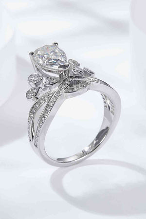 1.5 Carat Moissanite Crown-Shaped Ring