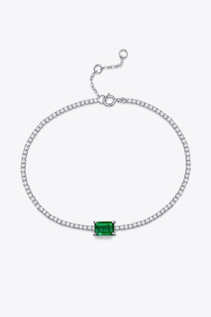 Adored 1 Carat Lab-Grown Emerald Bracelet